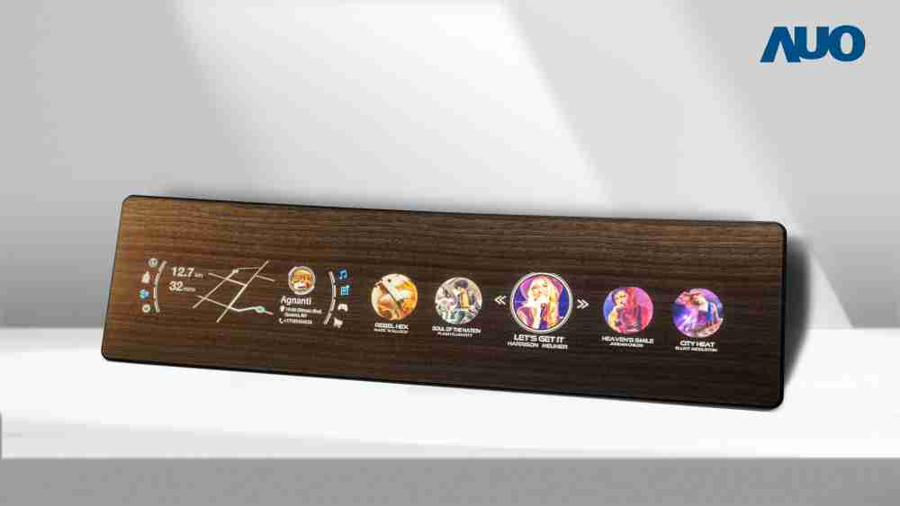 森林舞会研发全球最高穿透度达80%的AmLED木纹显示器，，，可于使用时呈现高亮度、、、、清晰可见的信息，，并在不使用时回归为单纯的饰板，，节能兼具美观